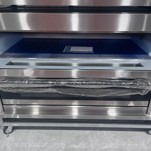 Lò nướng điện 2 tầng 4 khay dành cho tiệm bánh thương mại, làm bánh mì, pizza, bánh trứng, croissant, bánh quy với điều khiển kỹ thuật số, dễ sử dụng - Product Image 4