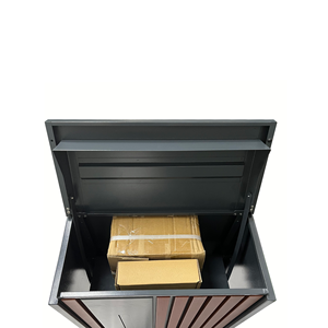 Weldon hạt gỗ sọc trụ cột thép mạ kẽm chống trộm hàng đầu nâng ngoài trời bưu kiện hộp giao hàng - Product Image 3