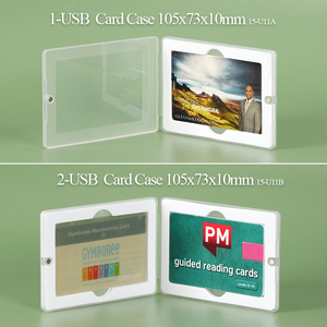 SUNSHING Transparent Credit Card <b>USB</b> Magnetic Box with Foam Portable Thumb Drive Case Organizer for Photographers, Wedding - Product Image 4