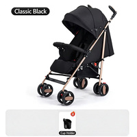 Poussette bébé pliable légère, cadre en métal, auvent anti-UV avec panier de rangement et porte-gobelet, 6 mois - 3 ans