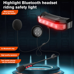 Proteja los auriculares del casco de viaje con luz de advertencia BT80 Respuesta automática - Product Image 3