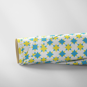 Tissu popeline de coton 100% imprimé numérique sur mesure, 76 g/m², léger, pré-découpé, pour chemises de filles, <span class=keywords><strong>bleu</strong></span>, rose, jaune - Product Image 4
