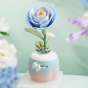 Robotime Rokr DIY Blumen-Bausatz Handgemachtes Geschenk Spielzeug AF01S Sternen-Kamelie Lampe 3D Plastik-<span class=keywords><strong>Puzzle</strong></span> - Product Image 2