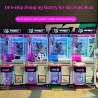 Máquina de garras metálica nueva transfronteriza, máquina recreativa operada con monedas de gran tamaño, máquina de garras con código QR para muñecos, snacks y cajas sorpresa, máquina de grúa en inglés