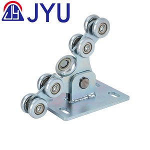 Rouleaux de <span class=keywords><strong>porte</strong></span> et de fenêtre d'installation de vis de chariot de <span class=keywords><strong>porte</strong></span> coulissante industrielle en acier de conception en <span class=keywords><strong>porte</strong></span>-à-faux moderne résistante - Product Image 2
