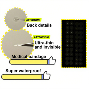 2025 nuevo estilo Y2K pegatinas de acupresión holográficas para la oreja 20 piezas sin perforación para terapia del sueño adelgazamiento Facial alivio del dolor - Product Image 4