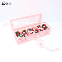 Cajas de Regalo Rígidas de Lujo con Tapa de PVC y Diseño de Rosas, para Flores, Ideales para Bodas, Día de la Madre y San Valentín, Marca Qibai Stock Love