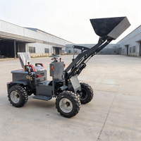 Mini-chargeuse sur pneus électrique JINLIN CE certifiée EPA, à économie d'énergie, avec moteur 2000W, 650kg, 4x4, pour l'agriculture et la manutention des céréales