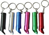 Senter LED Mini Logo cetak kustom senter Promosi lampu Kemah aluminium efek cahaya Laser gantungan kunci karabiner