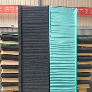 Tuiles de toiture trapézoïdales en pierre revêtue de couleur ardoise, imperméables et très vendues, pour la décoration de la maison - Product Image 4