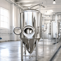 Fermenteur conique en acier inoxydable pour la brasserie artisanale, réservoir de fermentation pour brasserie artisanale