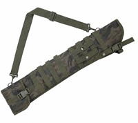 Housse de rangement longue et rembourrée pour équipement, avec six anneaux en D, sangle réglable et boucle à dégagement rapide pour le transport sur le terrain