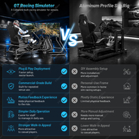 Renixsim 4 Axis Full Motion Racing Simulator Racing ArenaTraining Machine Operate de monedas de alta tecnología Dynamic Simracing Motion