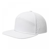 Gorra de Béisbol Unisex de 5 Paneles, de Nailon, Casual, con Visera Plana, Ajustable, con Malla Perforada con Láser y Cierre a Presión