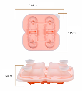 Early Riser 3D pingouin <span class=keywords><strong>bac</strong></span> à glaçons formes amusantes 4 trous formes d'animaux accessoires de cuisine <span class=keywords><strong>bac</strong></span> à glaçons en silicone - Product Image 4