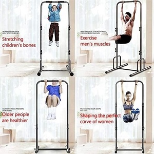 CooSport bangku dapat diatur berat badan berdiri dalam ruangan tinggi daya rak jongkok berdiri angkat berat rak tarik atas Bar - Product Image 2