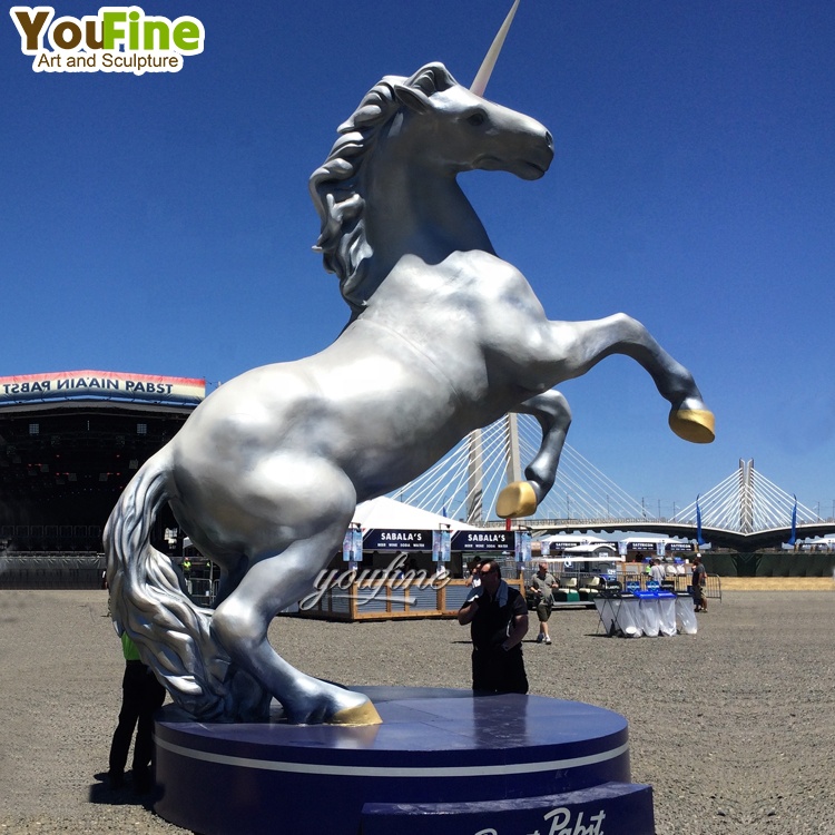Statue Cheval Licorne Origami | Statue Décoration | Livraison offerte