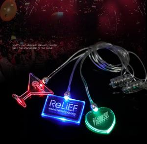 ZhongdaホットセールLEDライト誕生日フラッシュライトネックレスカスタムシェイププロモーションギフト - Product Image 2