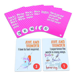 Tarjetas de Memoria Flash/Cognitivas Personalizadas con Logotipo, Multicolores, de Papel, <span class=keywords><strong>2</strong></span>.5x3.5 Pulgadas, 78-80 Tarjetas, Laminadas con UV, Venta Caliente - Product Image 3