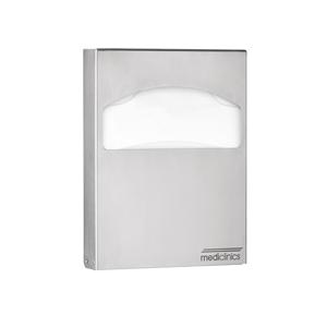 Dispenser per Copriwater Mediclinics in Acciaio Inox Finitura Satinata Montaggio a Parete - Product Image 1