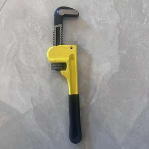 Jeu de clés à tuyaux professionnelles réglables à mâchoires dentelées en acier au carbone de qualité industrielle, mesure impériale, à extrémité unique, antidérapantes - Product Image 2