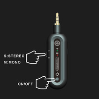 Casque de monitoring intra-auriculaire sans fil professionnel pour scène, cardioïde, XLR, plastique, stéréo, IEM, 2.4G, suppression du bruit, lumières LED