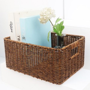 Wicker Designed <strong>square</strong> <strong>Storage</strong> <strong>Basket</strong> - Categorized and Organized <strong>Storage</strong> Bin - Mold-resistant - Multi-functional <strong>Storage</strong> <strong>Basket</strong> - Product Image 2