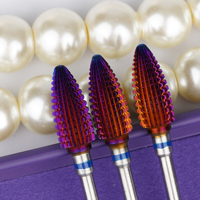 Brocas de carburo de tungsteno para uñas, brocas de carburo para cutículas, brocas de carburo para uñas xxc