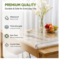Nappe de protection robuste en PVC transparent YJ pour cantines d'usine, ateliers, salles de pause, commandes en gros industrielles