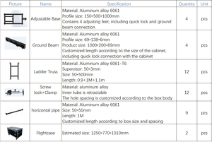 Màn hình LED hiển thị giàn Màn hình LED tường mặt đất hỗ trợ đứng giàn hệ thống hiển thị cho LED Video - Product Image 6