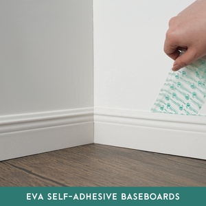 Bandes personnalisables mates modernes flexibles auto-adhésives pour plinthes, moulures murales durables, décorations de cadres muraux intérieurs - Product Image 5