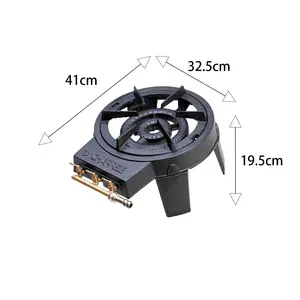 Durable Cast Iron Single Burner Gas Stove for Household Hotel Outdoor LP (LPG) Gas with Cast Iron Surface
