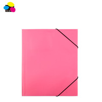 Carpeta Elástica Promocional Económica Personalizada Tamaño A4, Cartón Reciclado de 400g, 3 Solapas, Paquete de 10 Unidades, Gestión de Documentos, Marca Lehui