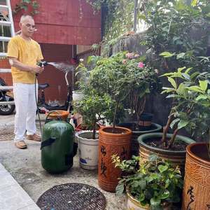 Sac de douche portable 20L 5 gallons seau transparent en PVC <span class=keywords><strong>chauffe</strong></span>-<span class=keywords><strong>eau</strong></span> solaire extérieur pour voyage, voiture, camping, randonnée - Product Image 2