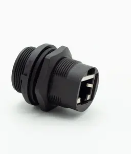 Waterproof CAT6/CAT5E/CAT5 Connector, Ethernet LAN Cable Connector panel mount RJ45 ,OEM