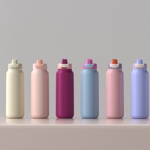 Sports Water Bottle 500Ml Stainless Steel With Hidden Handle For Outdoor Home Office Use - Product Image 1