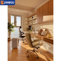Bureau mural combiné minimaliste sur mesure avec armoire supérieure pour PC et ordinateur portable à domicile