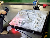 Service de dessin de conception par numérisation 3D Yisun, haute précision, tolérance de 0,1 mm, scanner 3D haute vitesse, ingénierie inverse, aluminium