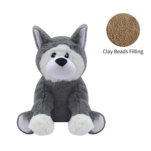 Excellent cadeau : Ours en peluche lesté pour soulager l'anxiété, la pression et la douleur, avec fonction de chauffage au micro-ondes, jouet animal de compagnie et oreiller sensoriel. - Product Image 4