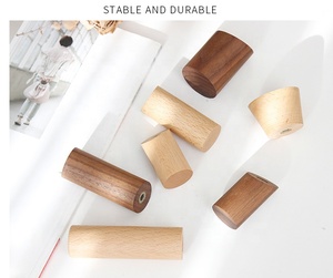 <span class=keywords><strong>Naturel</strong></span> Mur Monté <span class=keywords><strong>En</strong></span> <span class=keywords><strong>Bois</strong></span> Massif Crochets Mur Cintre Patères - Product Image 5
