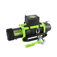 Treuil électrique de sauvetage pour véhicule tout-terrain SUV à câble synthétique 12V/24V DC, spécifications personnalisées, 10000LBS