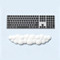 Repose-poignets ergonomique en forme de nuage 2 en 1, mousse à mémoire de forme haute densité pour clavier, souris, usage domestique, bureau, jeux
