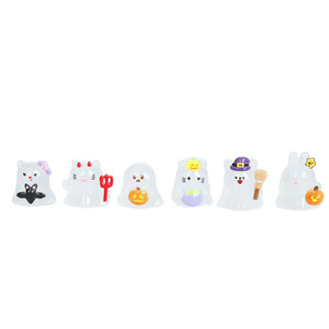 Decoración de Halloween de resina Lanshuo, brilla en la oscuridad, set de joyería DIY para niños, regalo artesanal. - Product Image 5