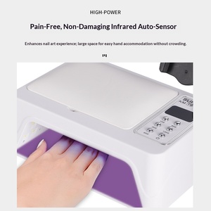 Lámpara <span class=keywords><strong>UV</strong></span> LED de Alta Potencia 96W para Uñas, Máquina de Fototerapia Portátil para Uso en Casa y Salón - Product Image 4