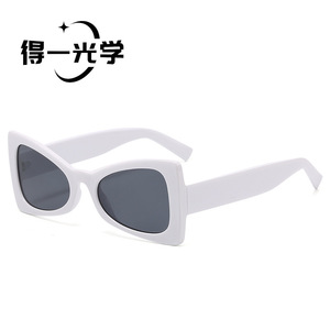 Cat Eye <b>Sunglasses</b> Black PC Frame UV400 Protection Unisex - Product Image 4