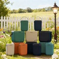 Extérieur Petite Capacité 8L Coloré Boîte Isolé Fruits Portable Refroidisseur Seau À Glace avec Poignée Hôtesse Réchauffeur De Nourriture Chariot