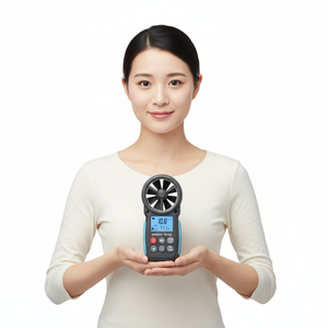 Anémomètre numérique et mesureur de débit d'air avec écran LCD et indicateur de sensation de froid pour la surveillance domestique, le CVC et les drones - Vente en gros - Product Image 1