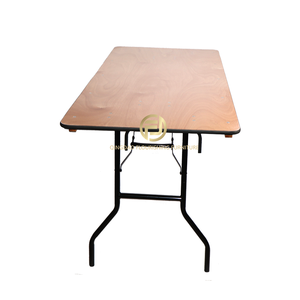 6FT tổ Dạ Tiệc Bàn tiệc cưới dài hình chữ nhật ván ép gấp bảng nhà sản xuất nhà máy Nhà cung cấp - Product Image 1
