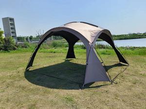 Tente de camping cylindrique extra-large avec auvent, idéale pour l'extérieur, le camping, les parcs et les zones sauvages, portable et imperméable - Product Image 3