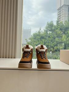 Drioshipping Otoño/Invierno Casual cómodo cuero genuino botas de nieve hombres mujeres fondo grueso punta cuadrada zapatos de estilo para caminar - Product Image 4